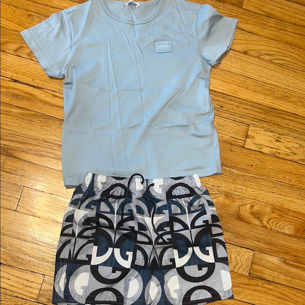 Dolce & Gabbana TShirt & Swim-Short Set